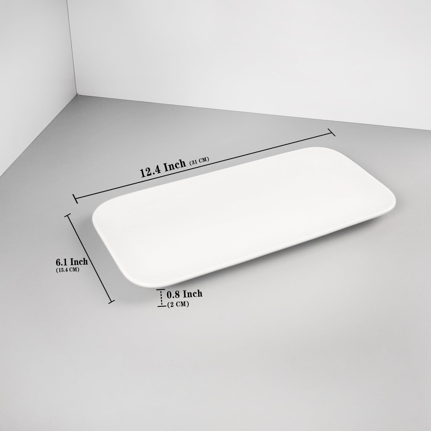 Serving Platters Set of 4 Microwave Oven Dishwasher Safe White 124 Inch