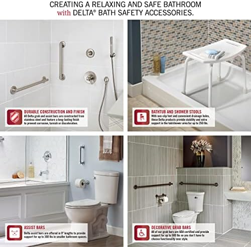 Delta Bath Assit Bar 300lb ADA Compliant White