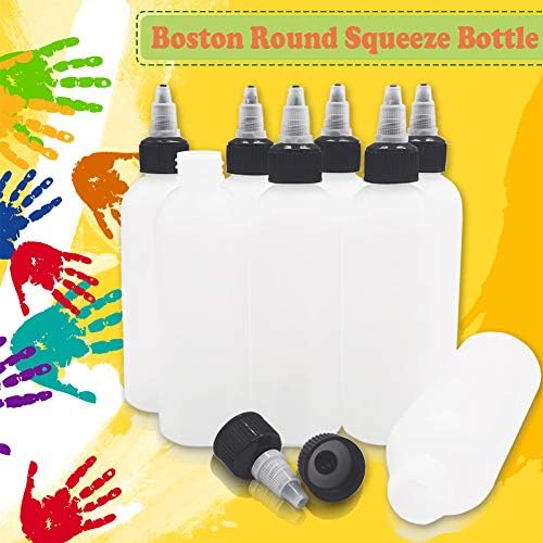 Leak-Proof Reusable Plastic Boston Squeeze Bottles