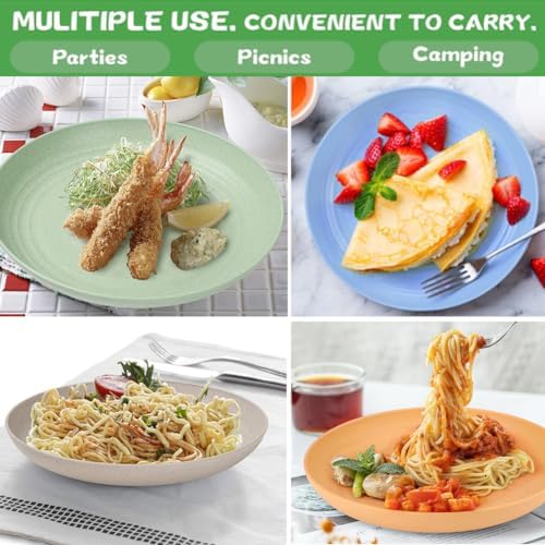 9-inch Reusable Wheat Straw Plates