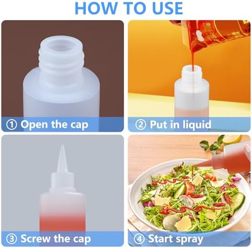 2-Pack of Eco-Friendly 10 oz Condiment Squeeze Bottles