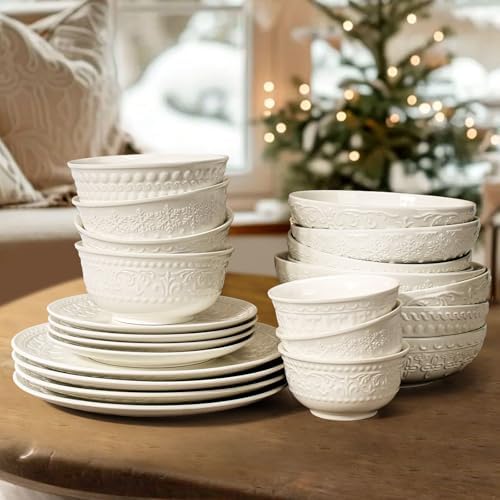 Elegant White Ceramic Salad Plates