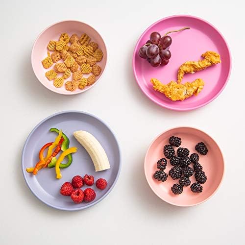 Grow Forward Bamboo Kids Plates and Bowls Set