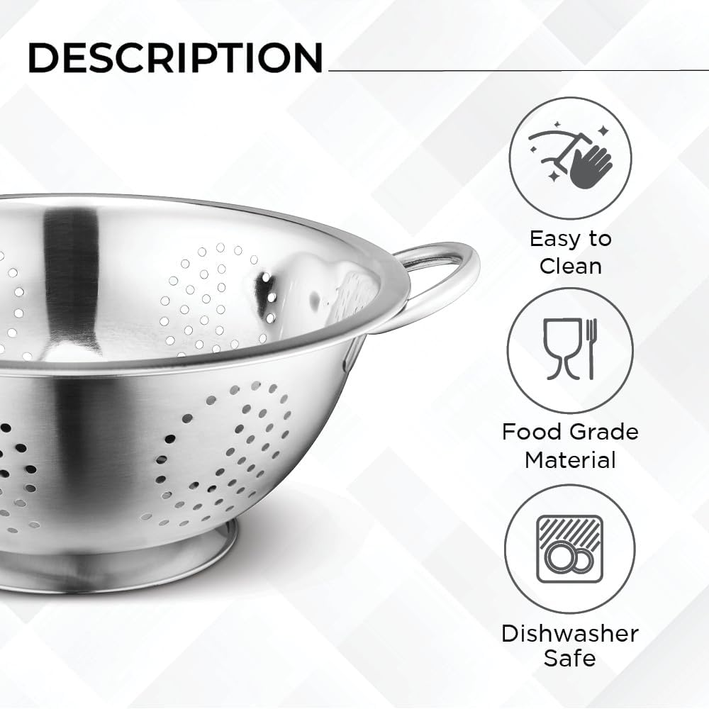 Premium Stainless Steel Mixing Bowls Set - Space-Saving Easy to Clean