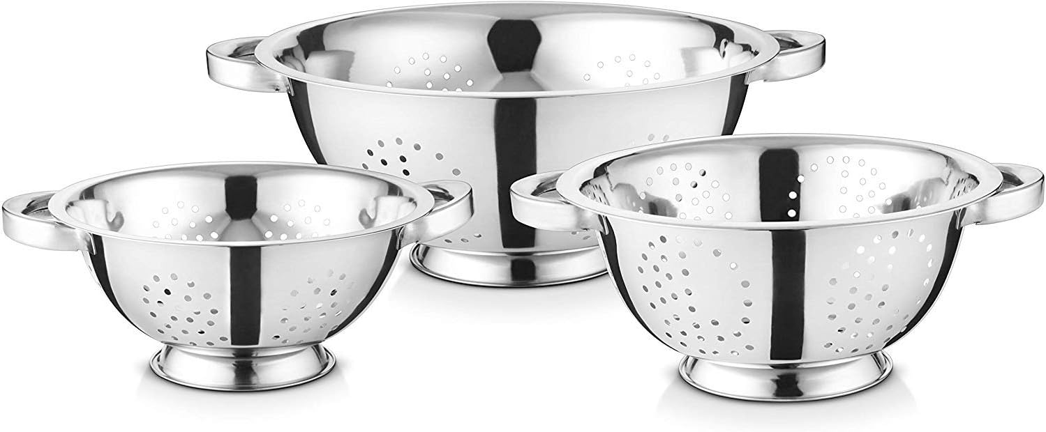 Premium Stainless Steel Mixing Bowls Set - Space-Saving Easy to Clean