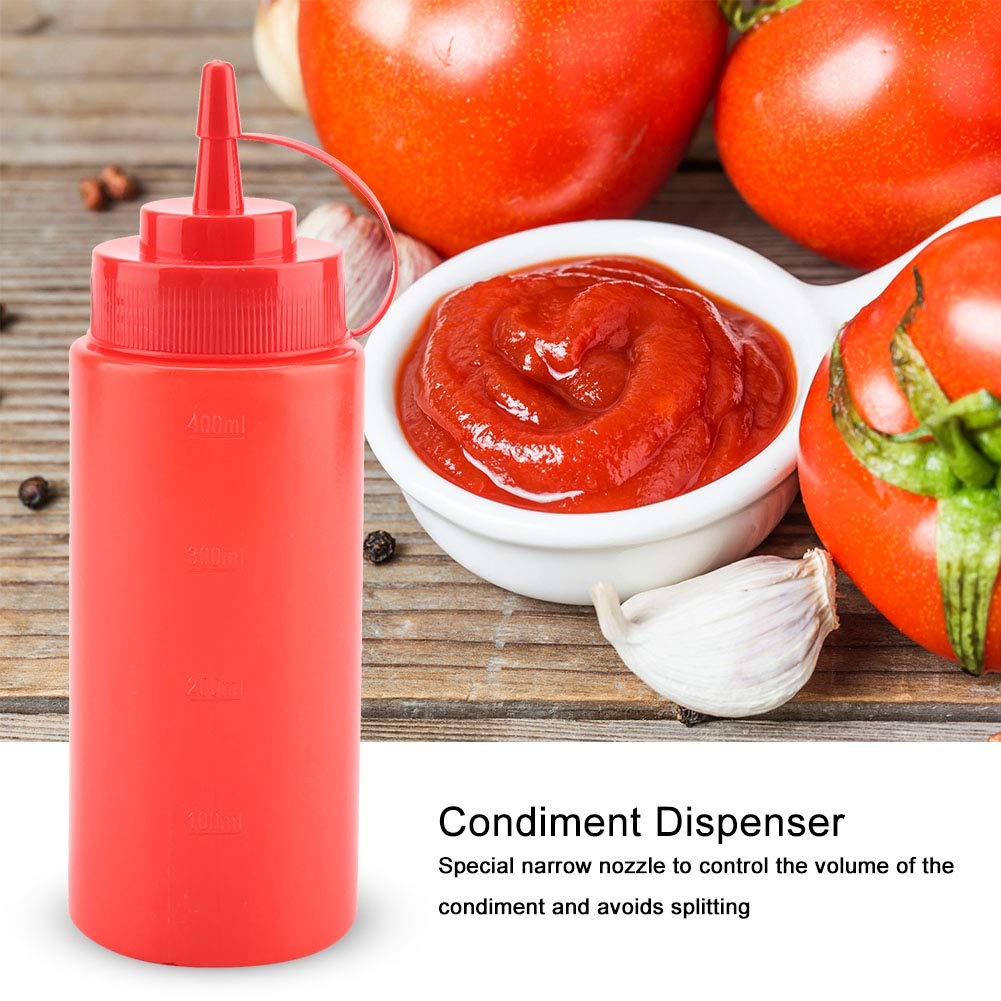 XIASABA Red 460ml Condiment Dispenser
