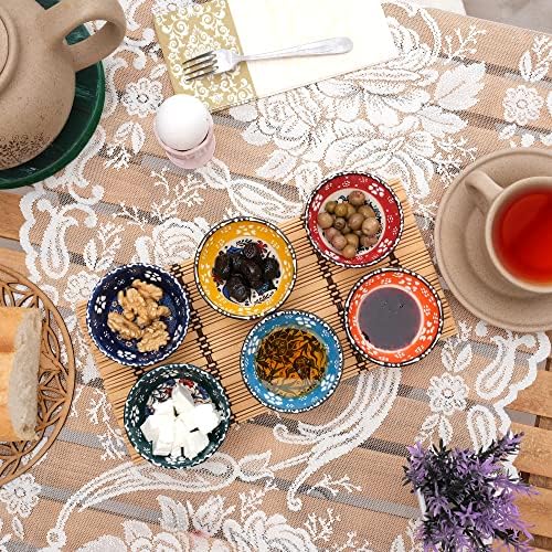 BCS Ceramic Pinch Bowls Set of 6 - Perfect for Cooking and Charcuterie