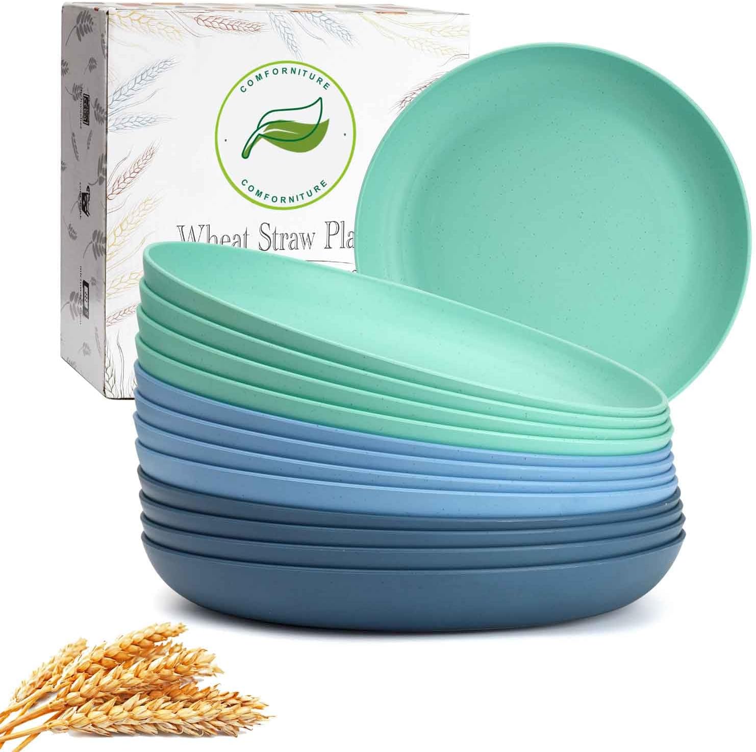 Best Child-Friendly Dinner Plate Set with Eco-Friendly Wheat Straw PP Design