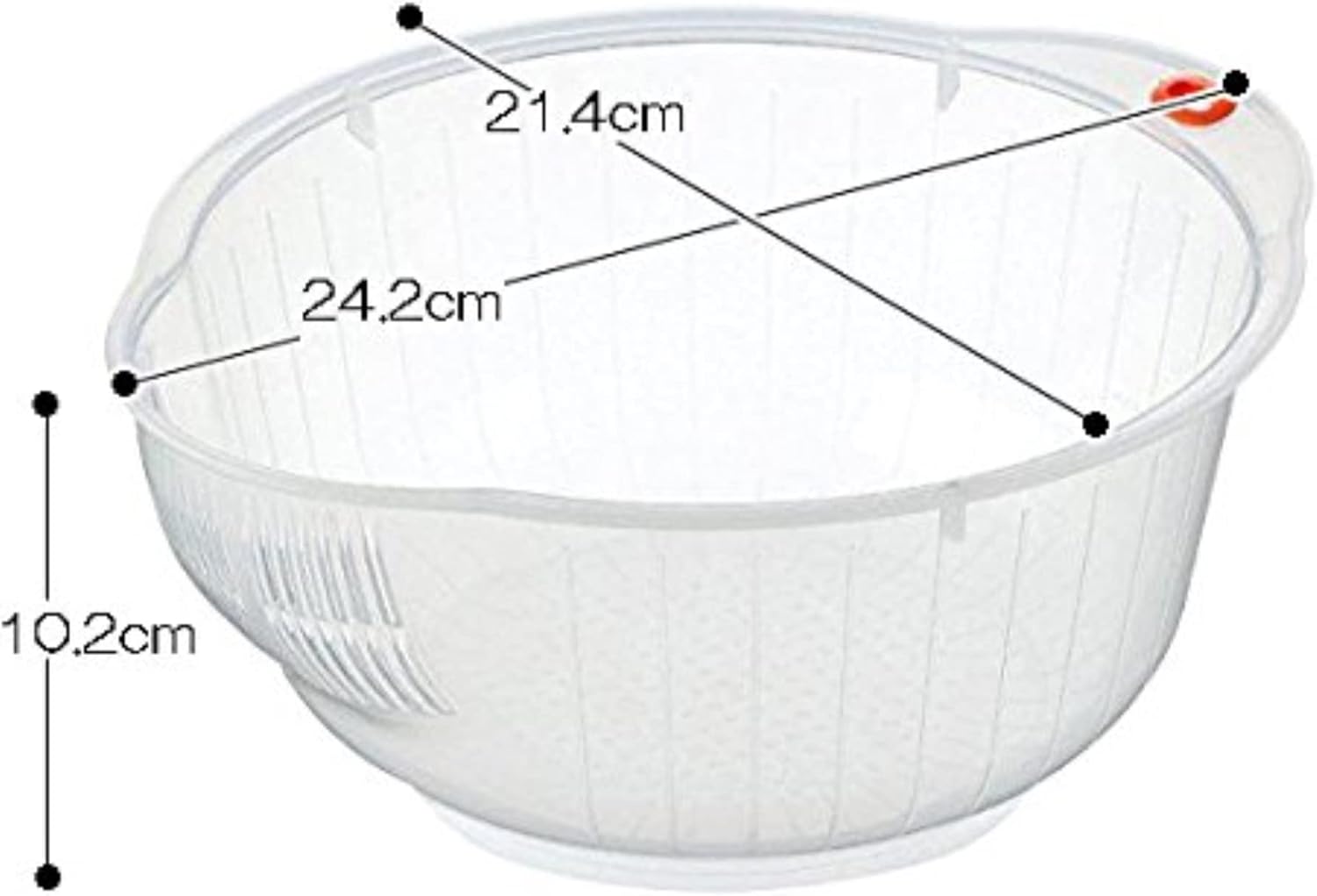 Experience theTrue Rice Washing Experience with InomatasDurable Japanese Rice Washing Bowl withStrainer