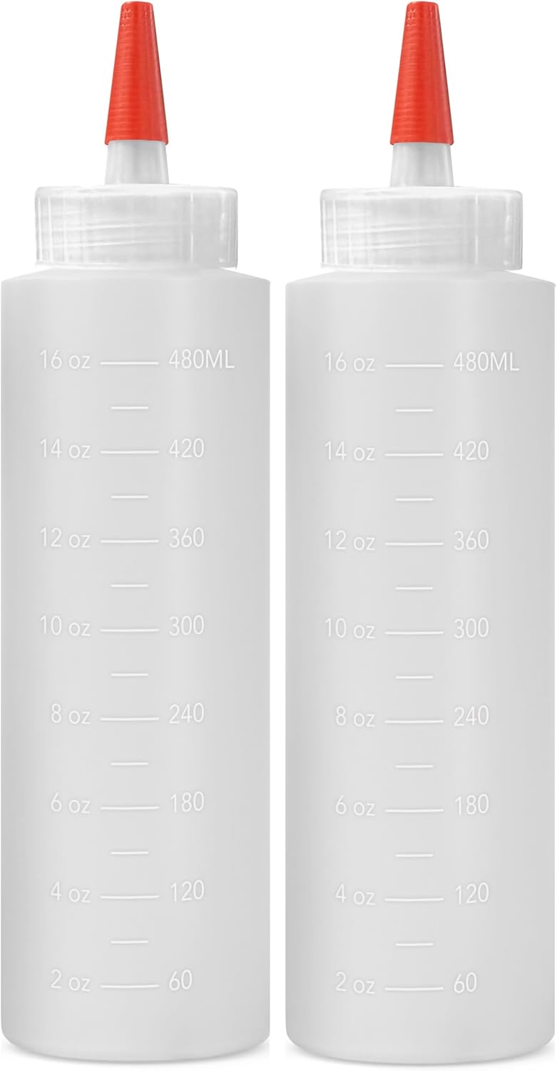 2-Pack Squeeze Bottles for Condiments