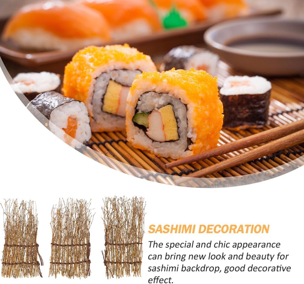 Elegant Bamboo Sushi Fence Decoration