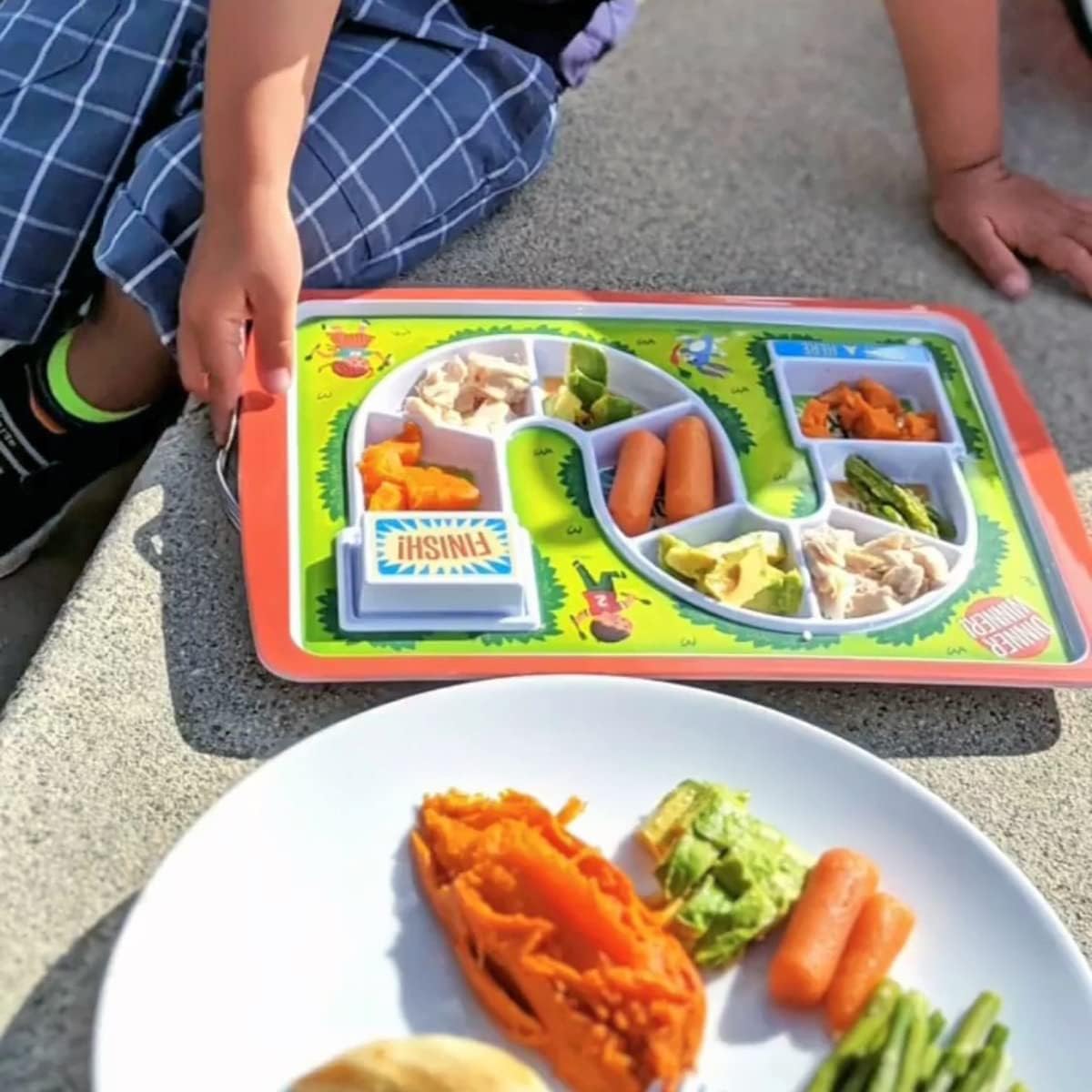 Dinner Winner Game Plate for Kids
