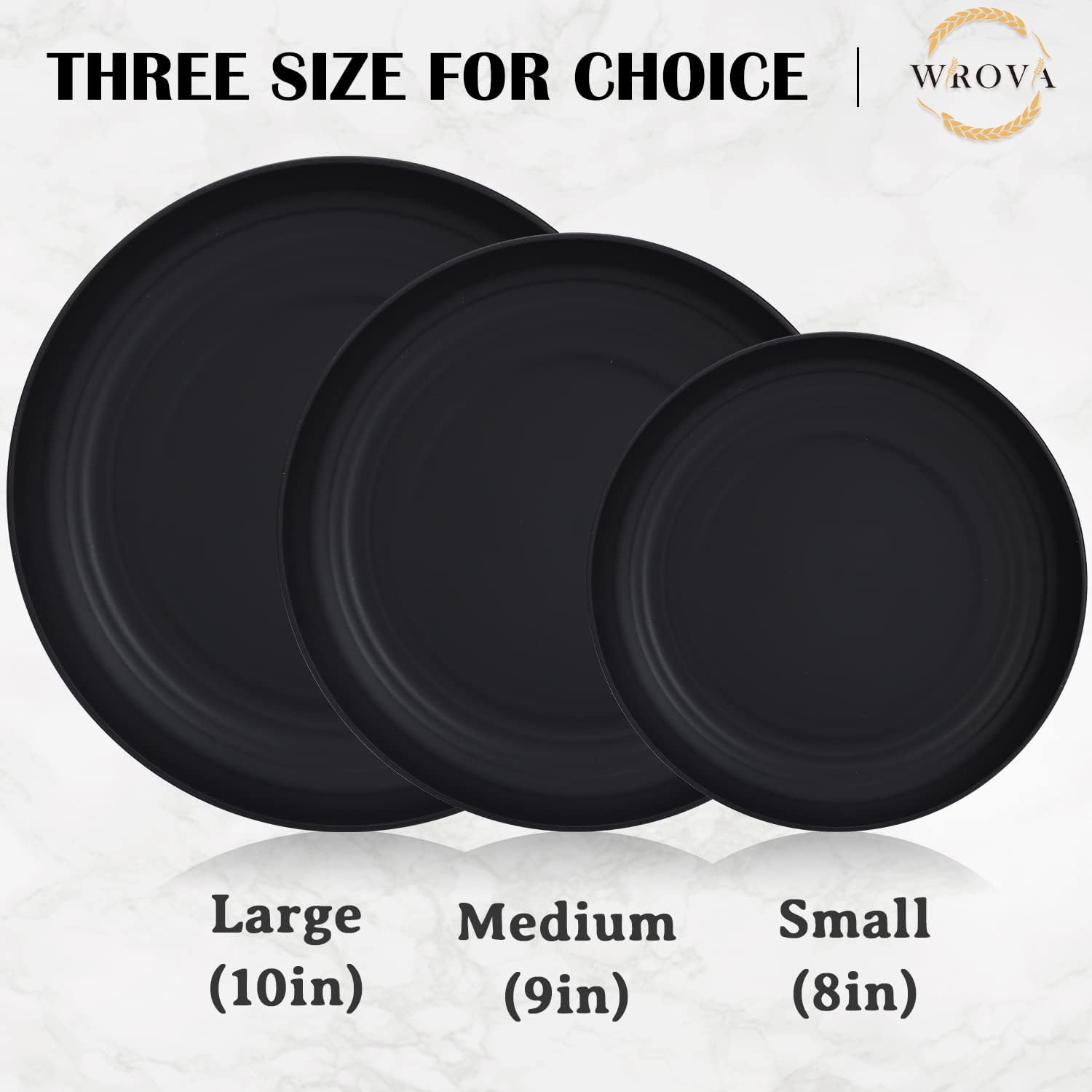 Durable and Reusable Dinner Plates for Kitchen and Camping