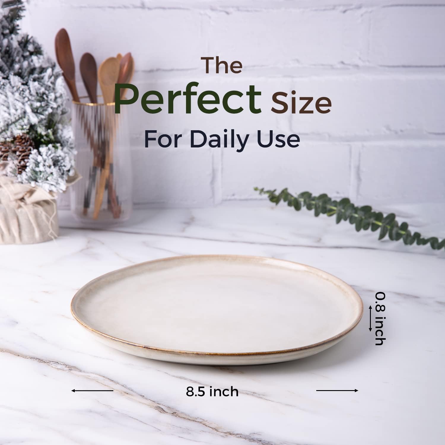Unique Handmade Ceramic Plates Set