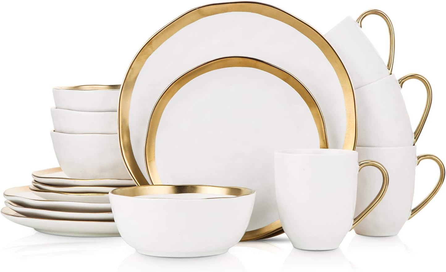 Elegant Stone Lain Modern Dinnerware Set