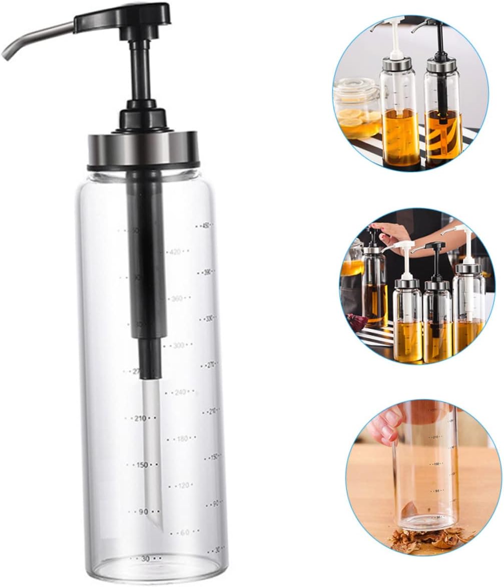Luxshiny 500ml Jar Pump - Sealed Honey Dispenser for Outdoor BBQ