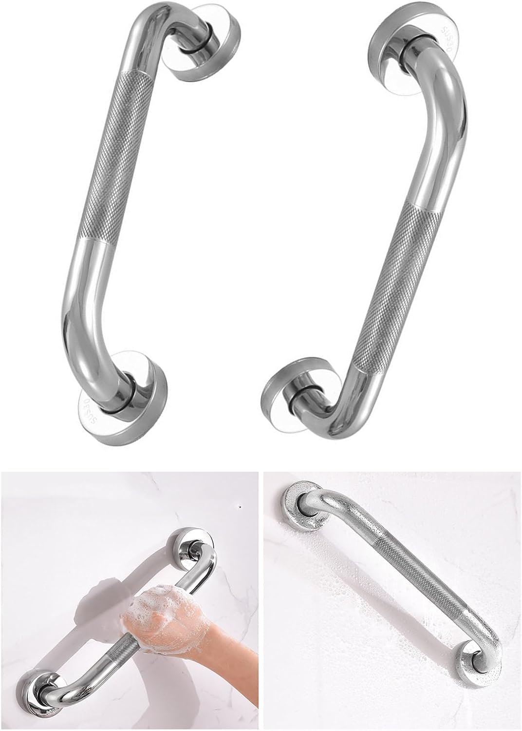 Bath Safety Handrail Set for Disabled Seniors