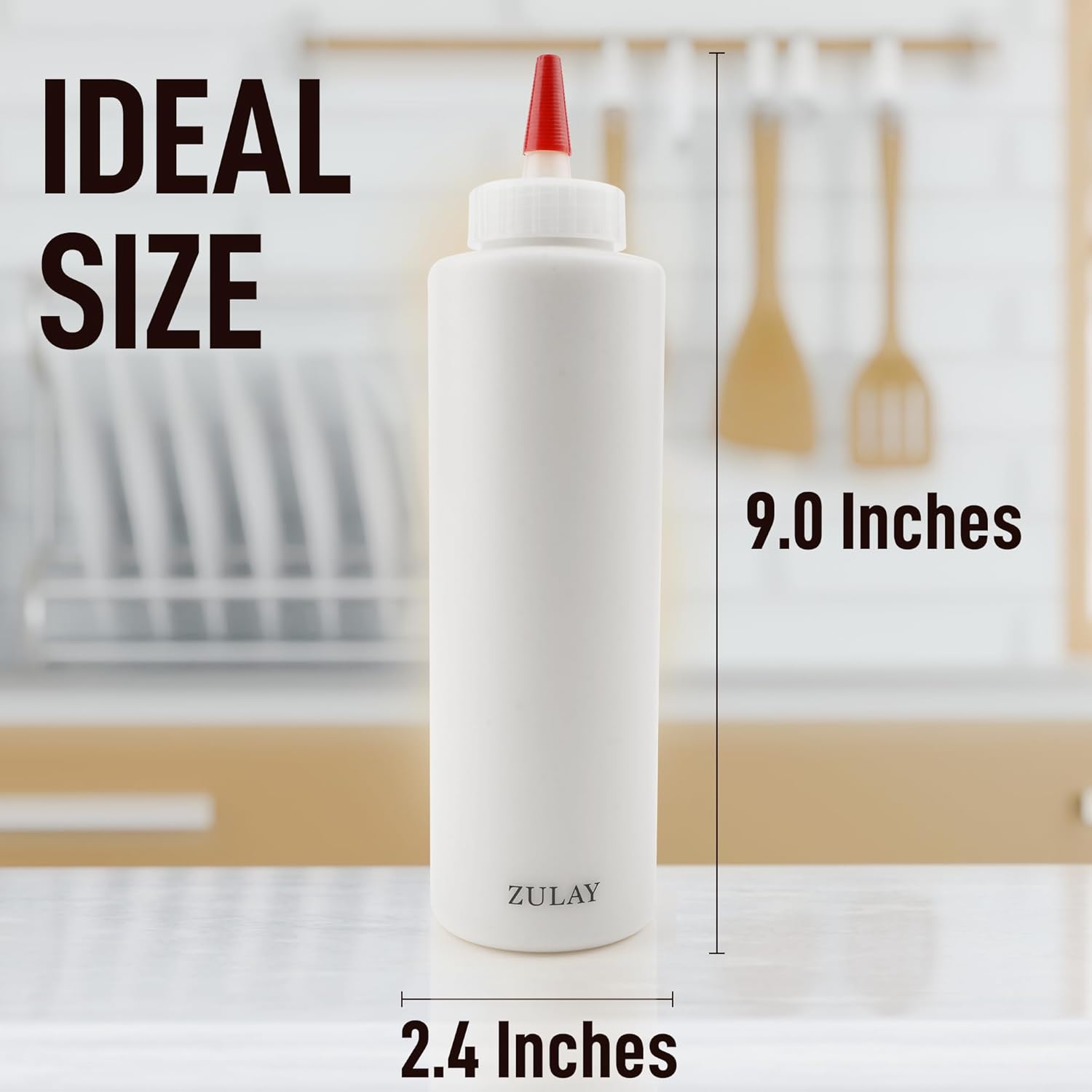 Zulay Kitchen 2-Pack Squeeze Bottles