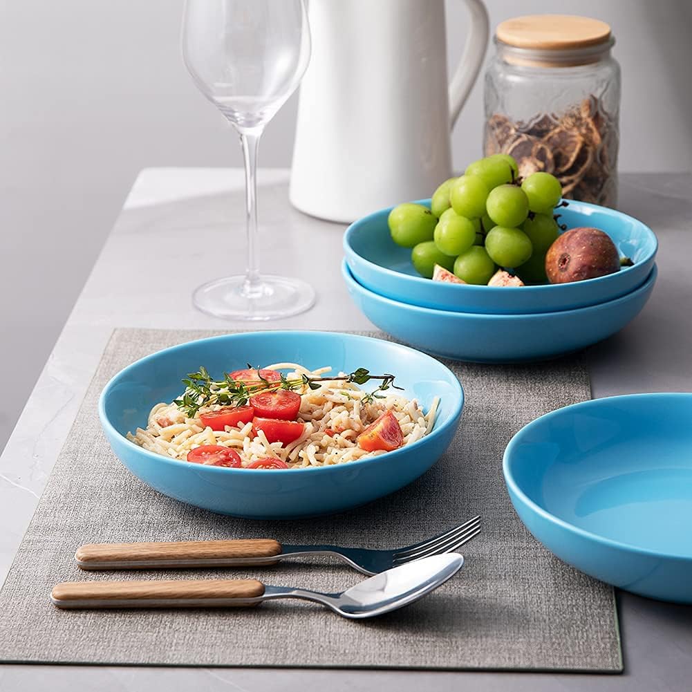 Sweejar Dinner Bowls Set Steel Blue