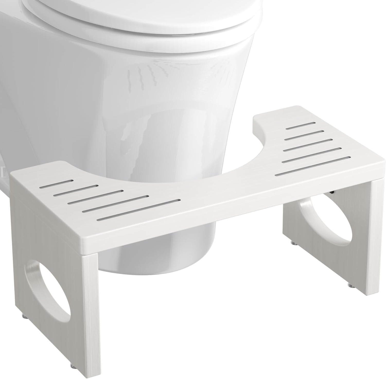 7-inch Bamboo Toilet Stool Foldable Step for Bathroom Eco-Friendly Design