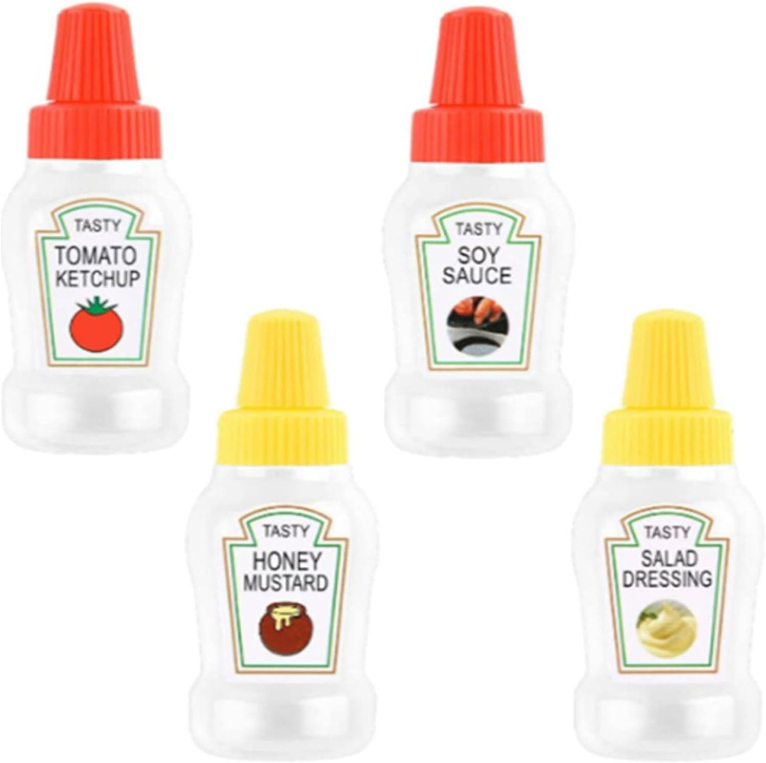Neroyaner4-Pack Mini Ketchup Bottles