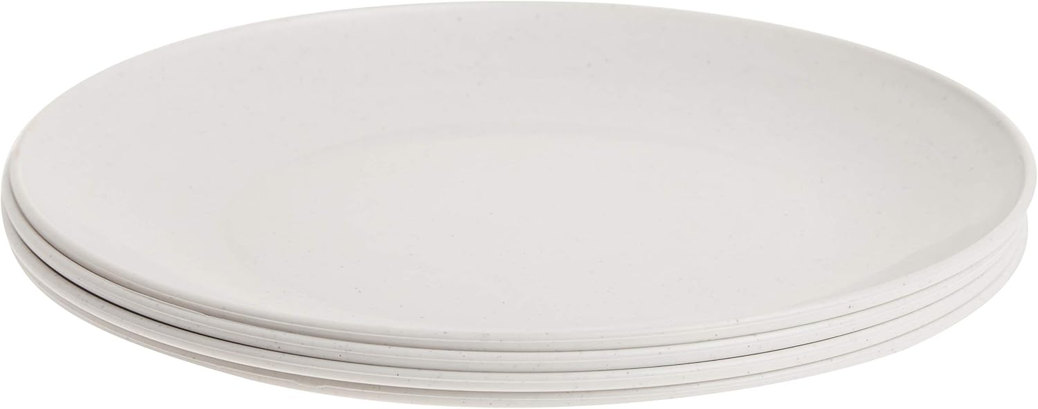 Nordic Ware 4-Piece White Dinner Plates for Microwave
