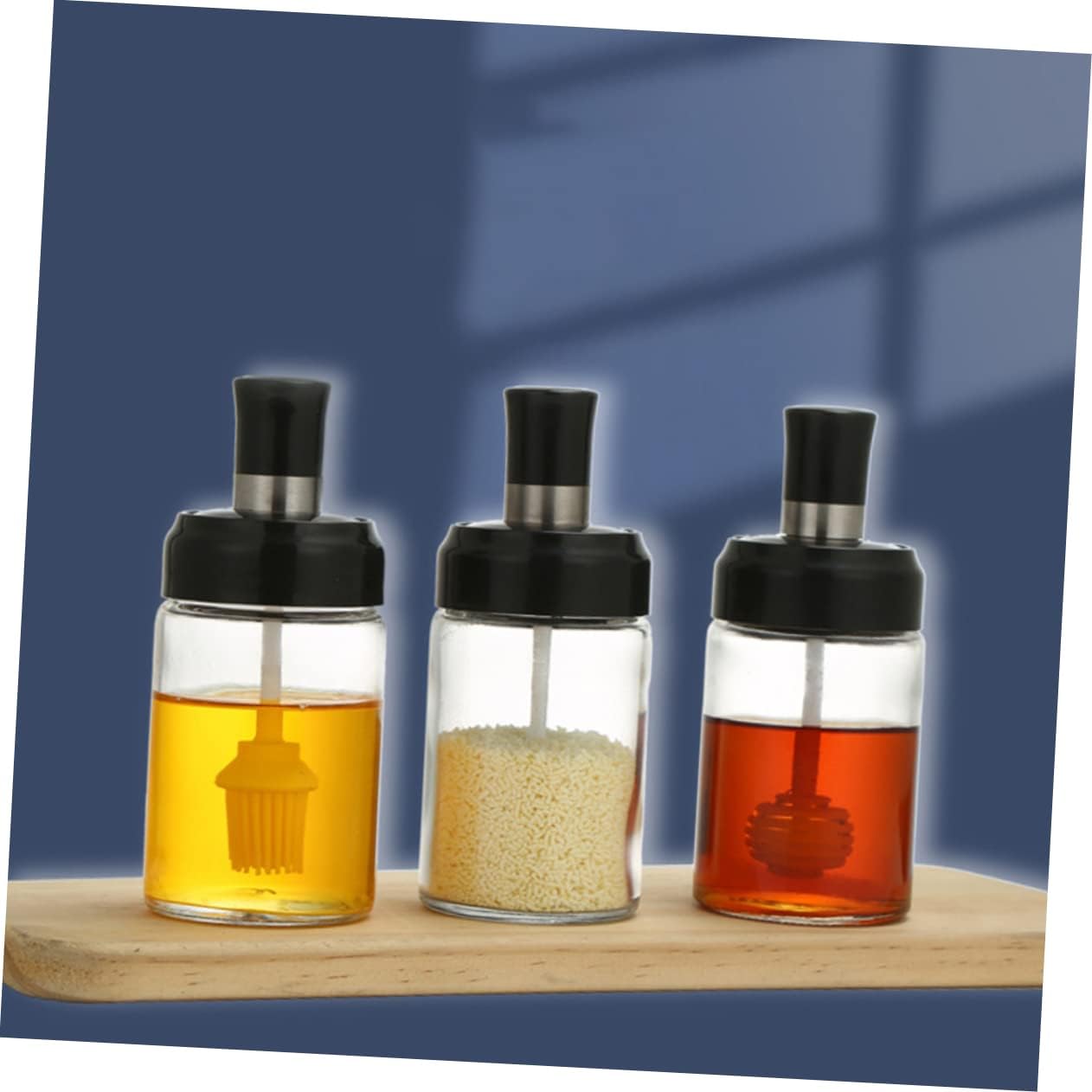 PrettyZoom 250ml Kitchen Spice Jars 3-Piece Set