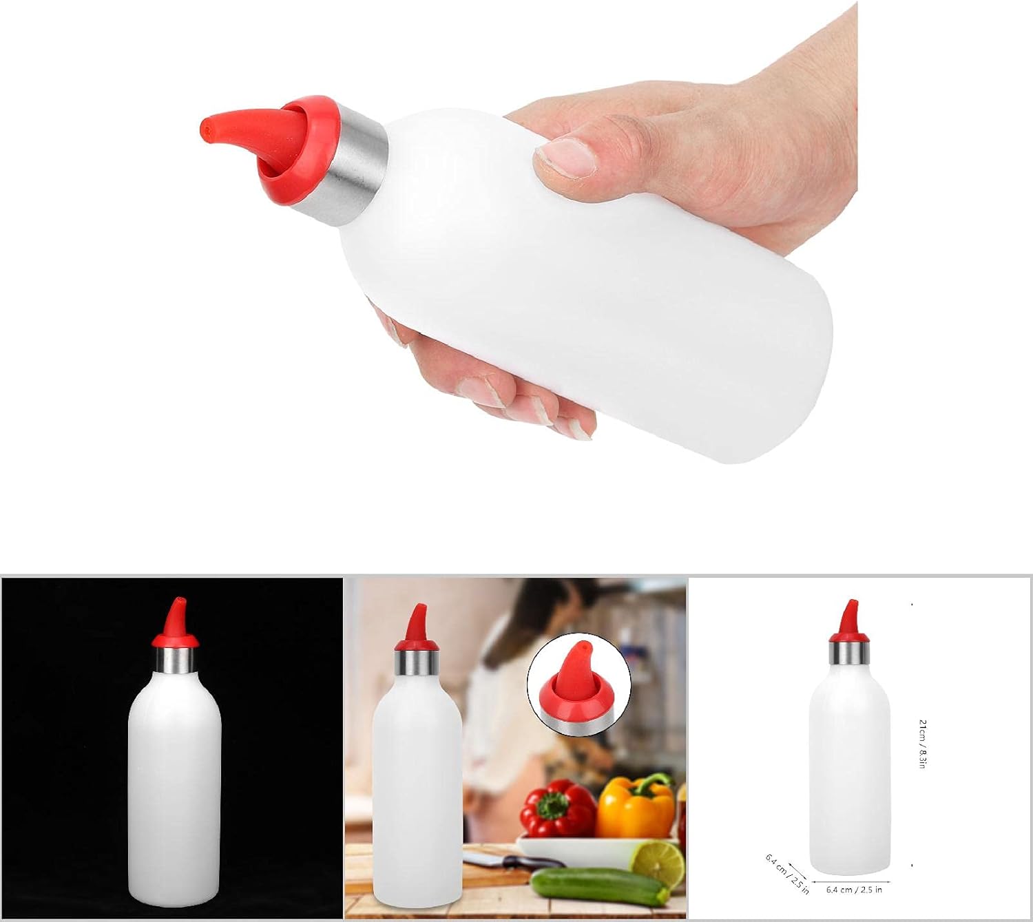 Derefine 1Pcs 450ml Jam Squeeze Cooking Seasoning Set