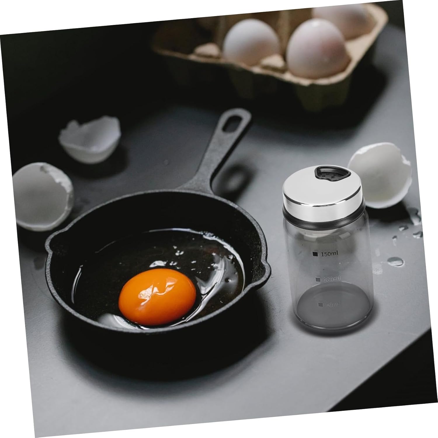 CIYODO2PCS Glass Condiment Bottles