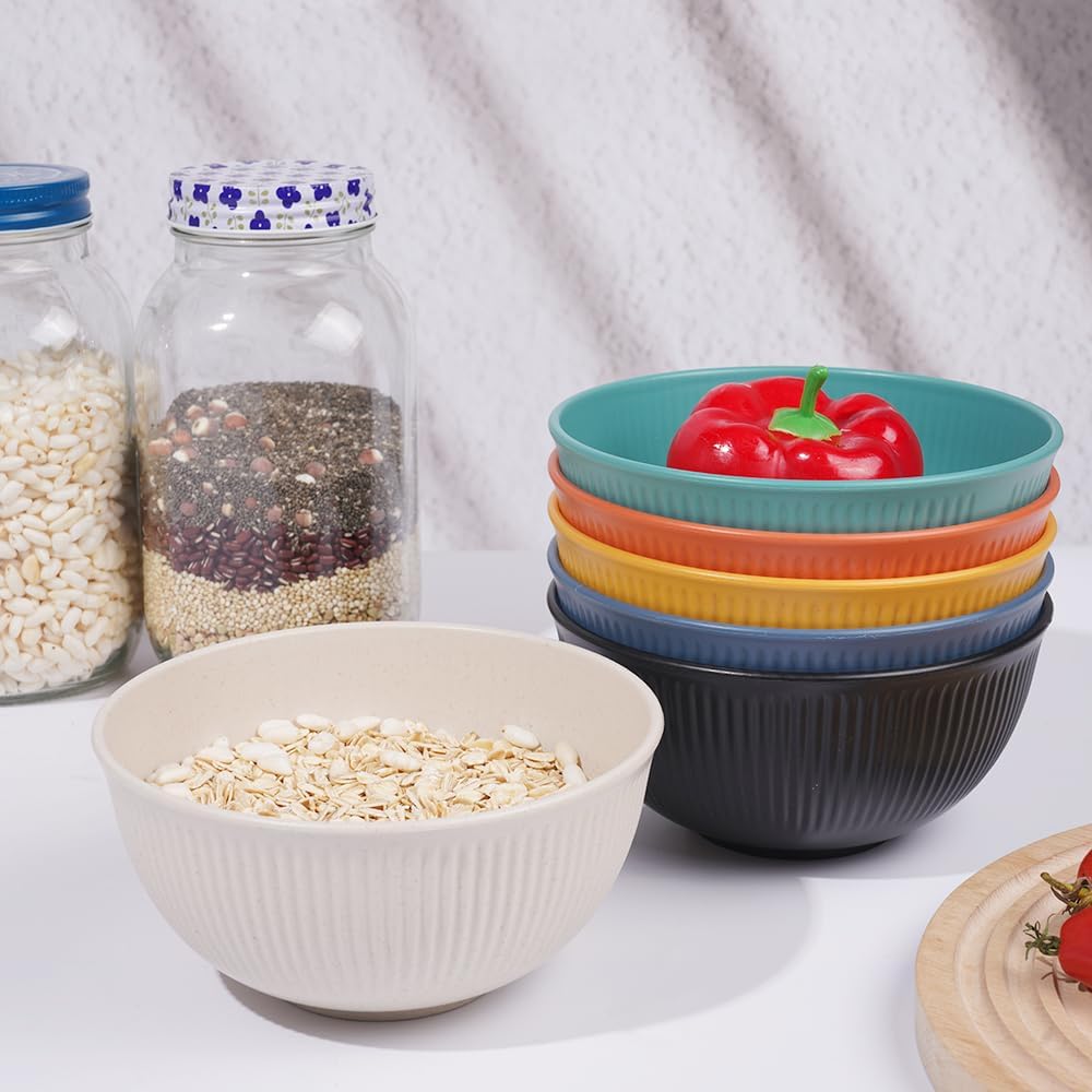 Eco-Friendly 18-Piece Dinnerware Set with Wheat Straw fiber
