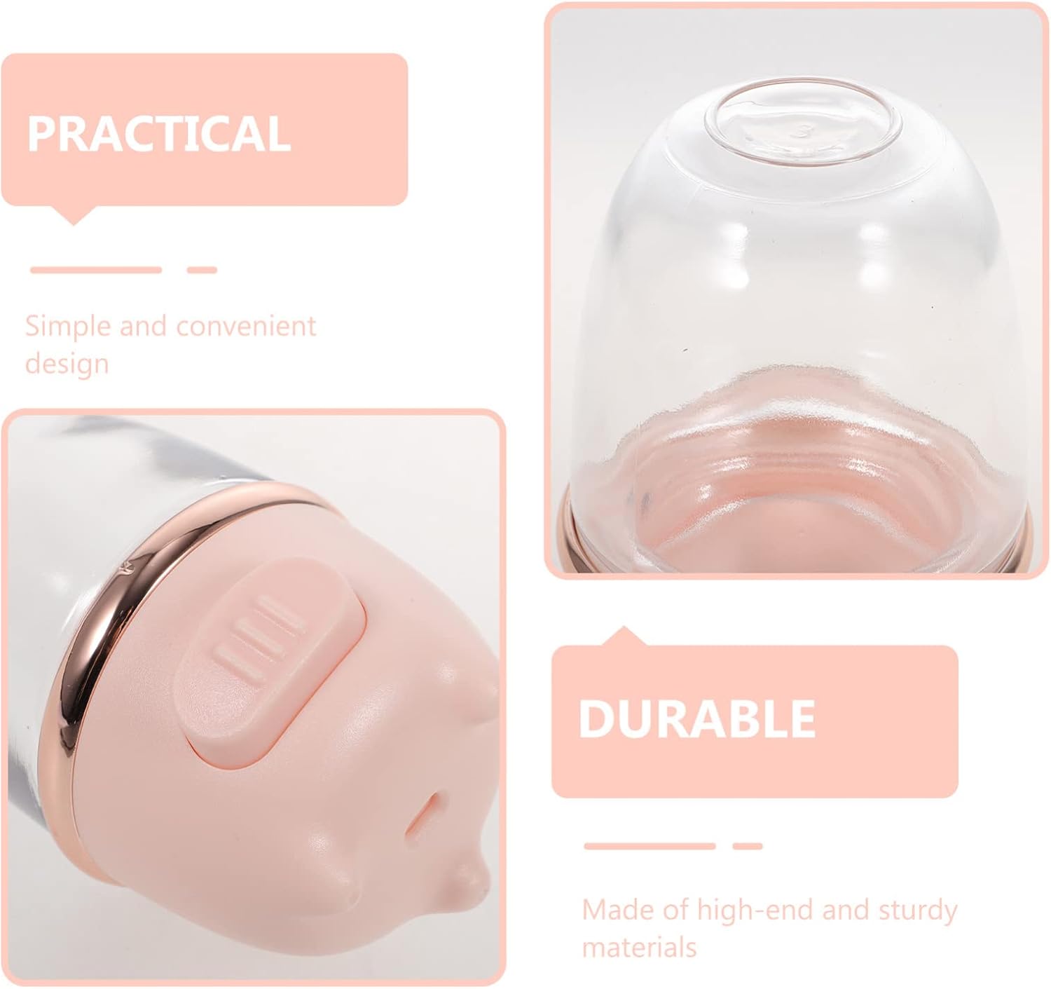 Sherchpry Push Button Salt and Pepper Dispenser Set