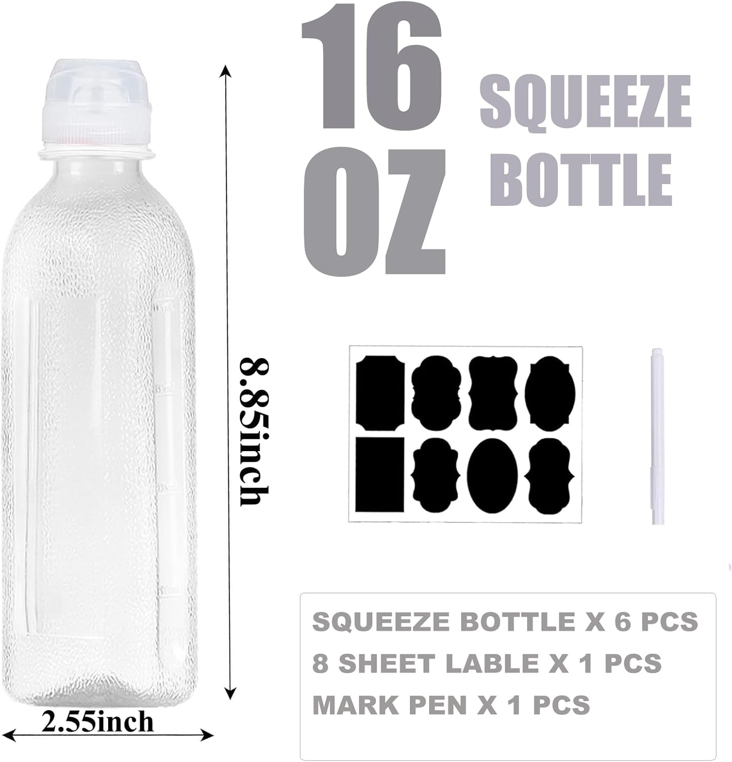 Sleek Design Squeeze Bottle Set for Cooking Camping