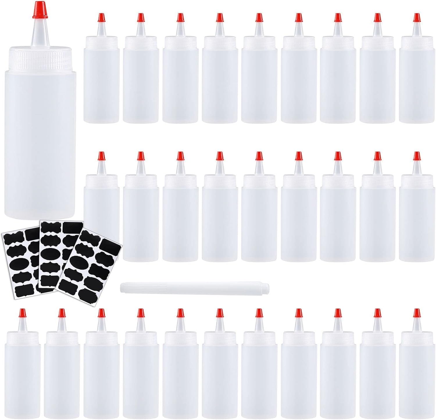 Convenient 4-Ounce Squeeze Bottles