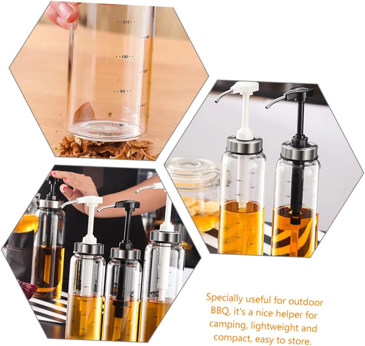 500ml Glass Honey Dispenser