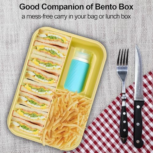 Five-Piece Leak-Proof Salad Dressing Containers for Go-To solutions