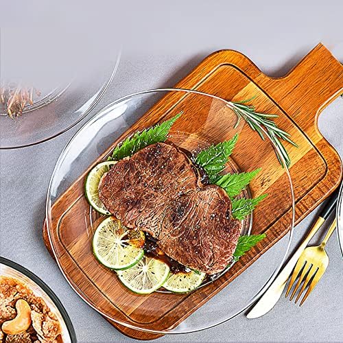 Elegant 8-Pack Glass Dessert Plate
