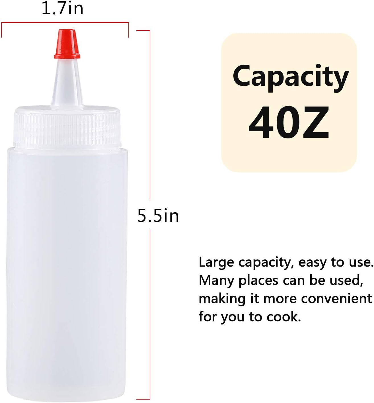 Convenient 4-Ounce Squeeze Bottles