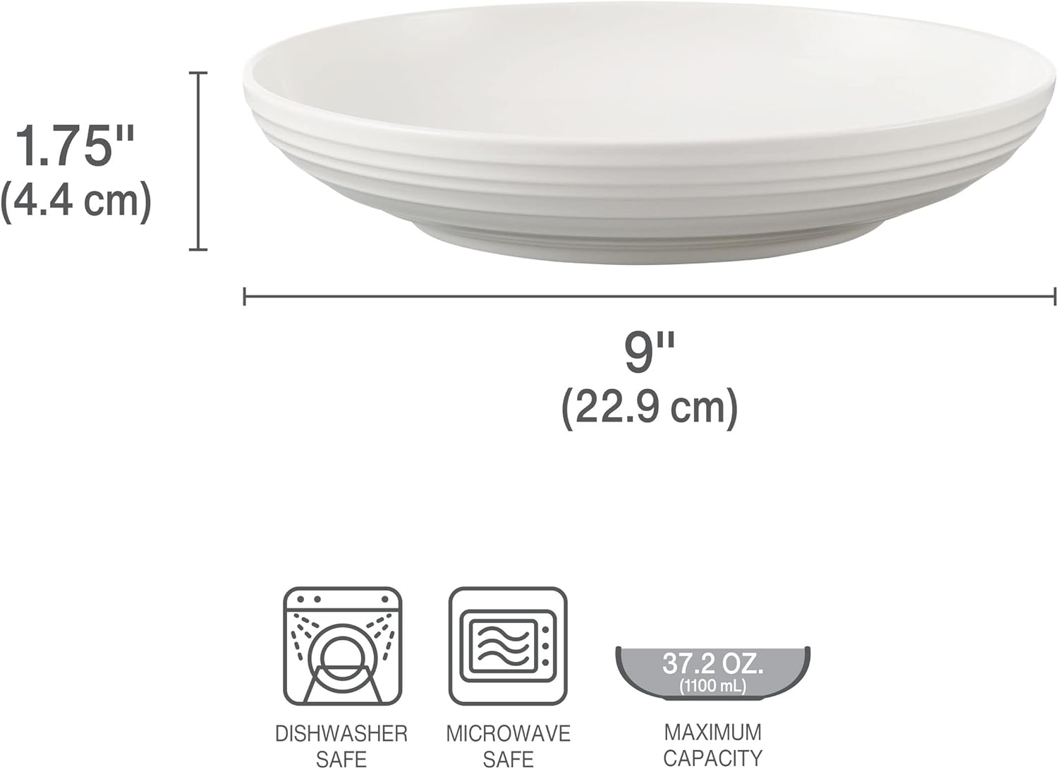 Mikasa Ciara Bone China Pasta Bowls Set of 4