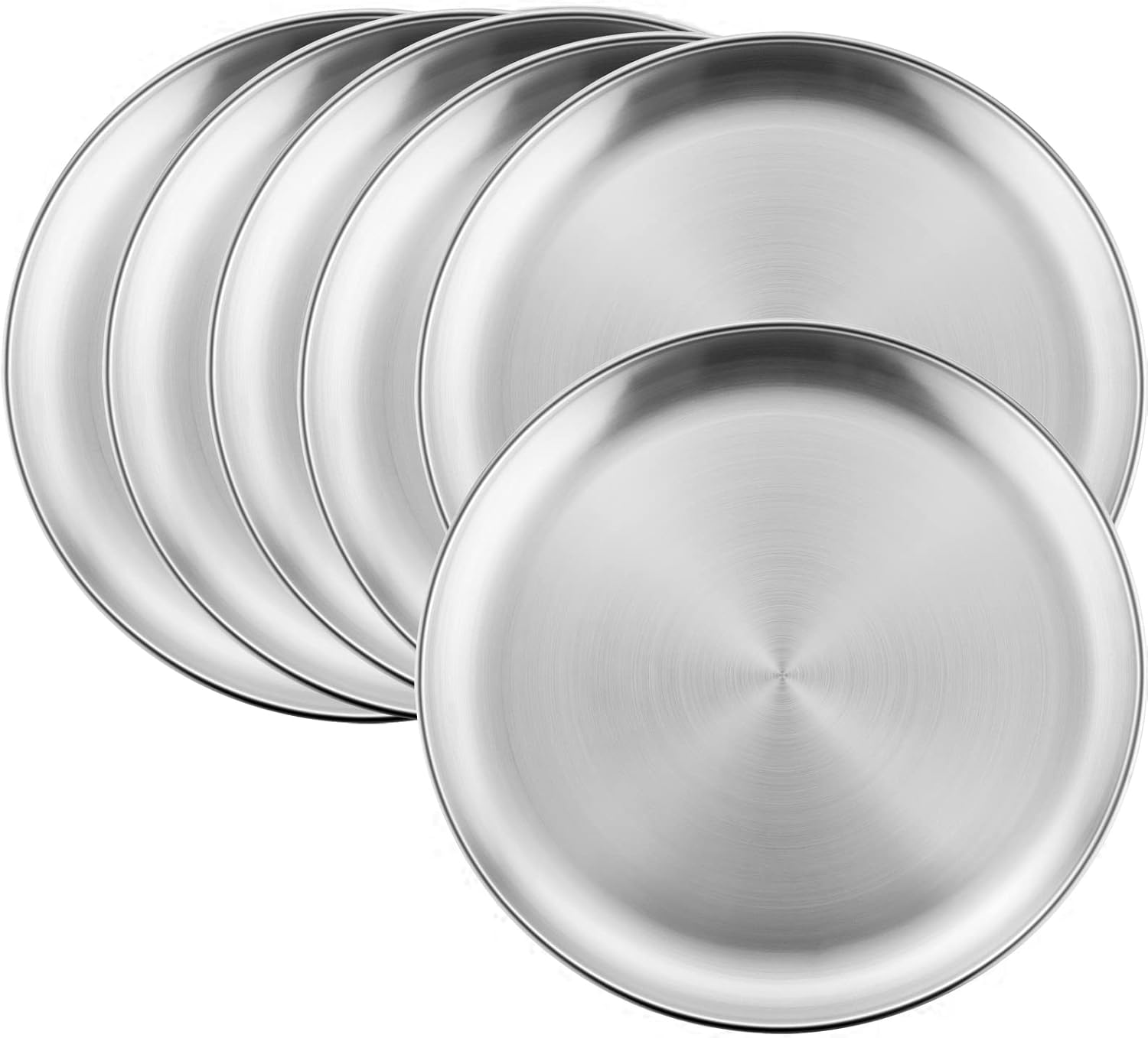 Sturdy 6-Piece Sticker-Free Dinner Plates for Kids