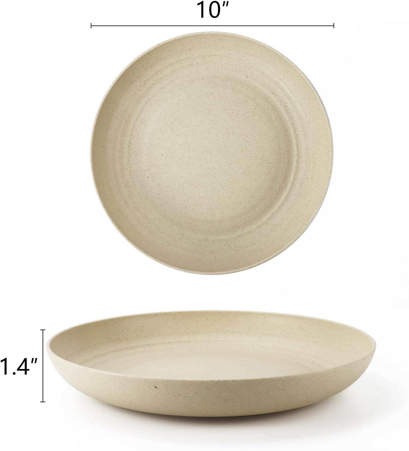 Homienly Deep Dinner Plates Set of 12 Alternative to Plastic Plates