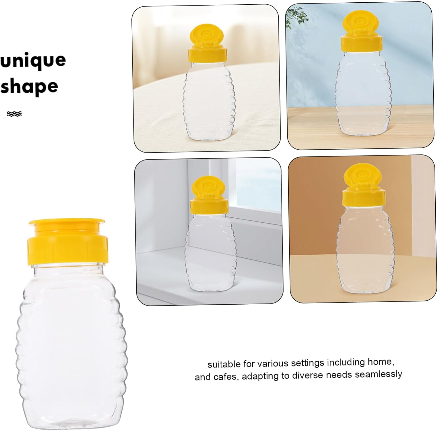 8-Pack Honey Dispenser Syrup Jars