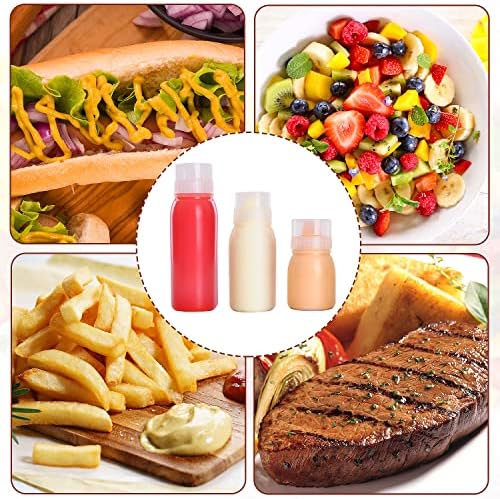 RAMFIYN 5-Nozzle Condiment Squeeze Bottles