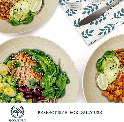 Homienly Deep Dinner Plates Set of 12 Alternative to Plastic Plates