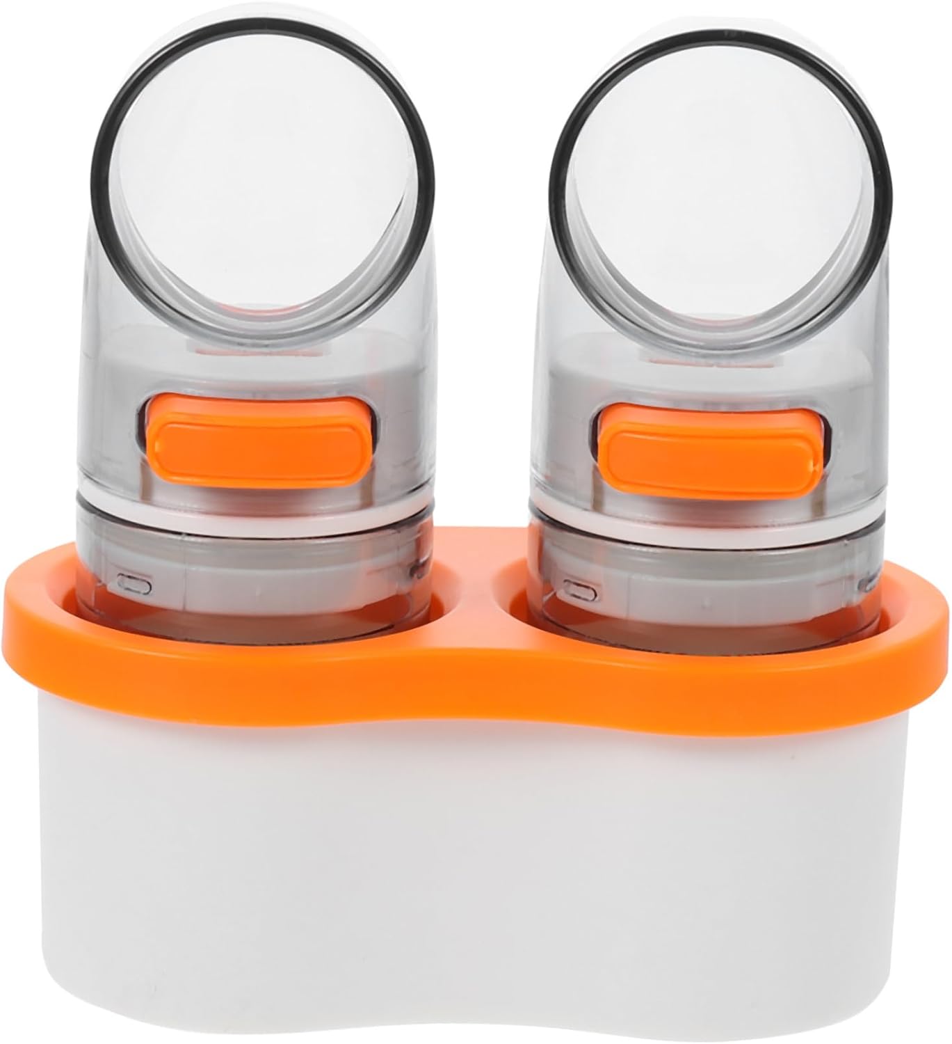 2pcs Transparent Salt Dispenser Jar with Activated Seasoning Holder 1