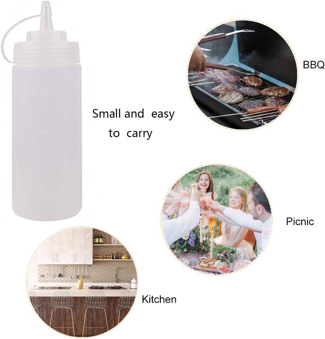 Secure Squeeze Bottles for Kitchen Use