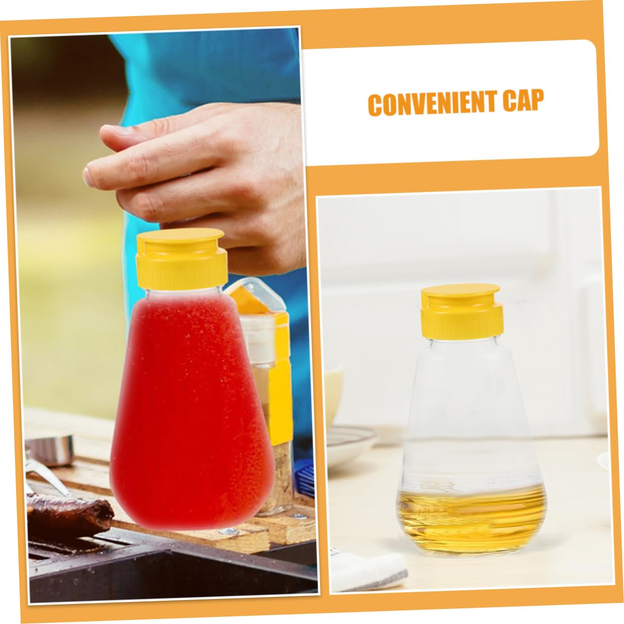 BESPORTBLE Honey Jar Honey Squeeze Bottle Condiment Dispenser