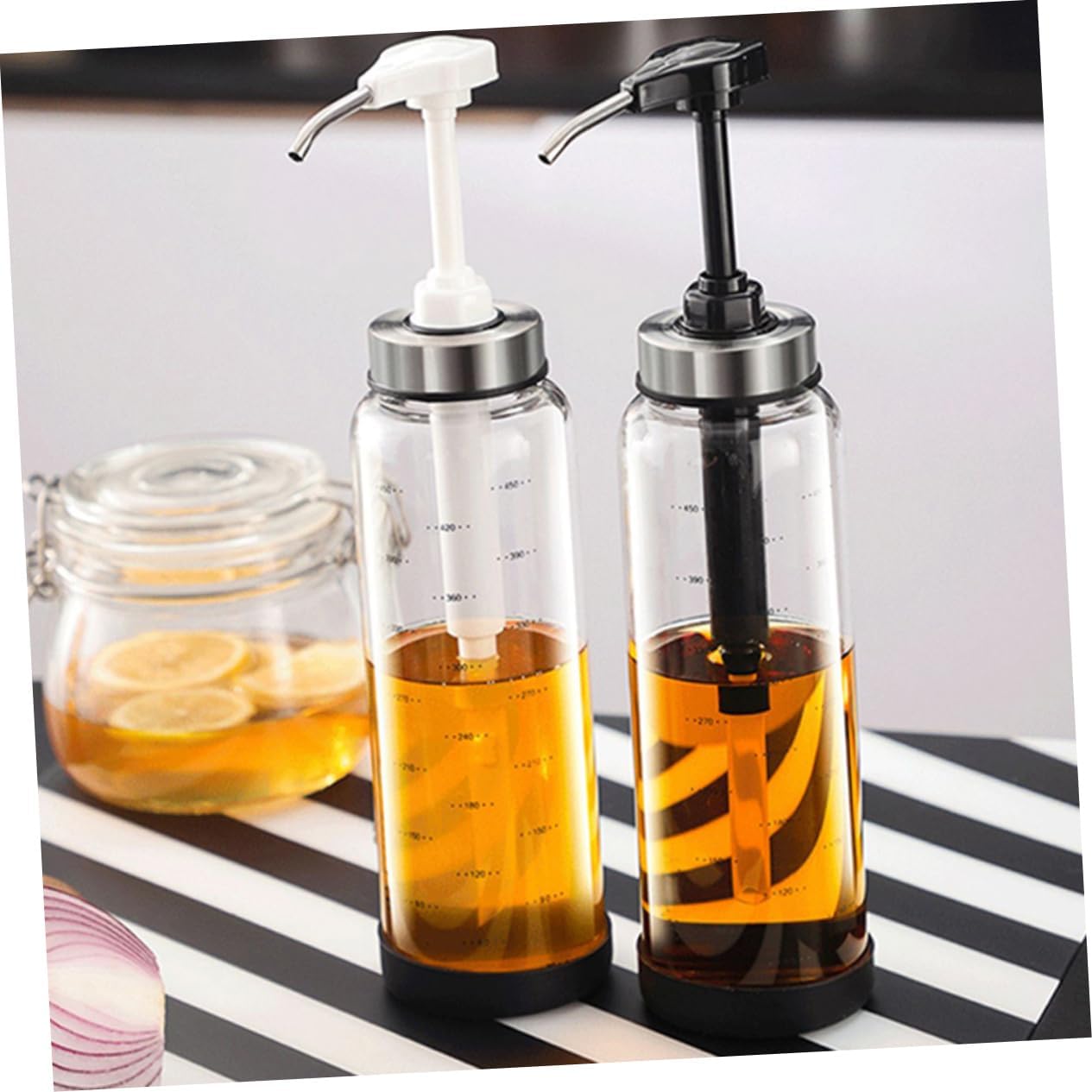 Sleek 500ml Honey Dispenser Jar for Kitchen