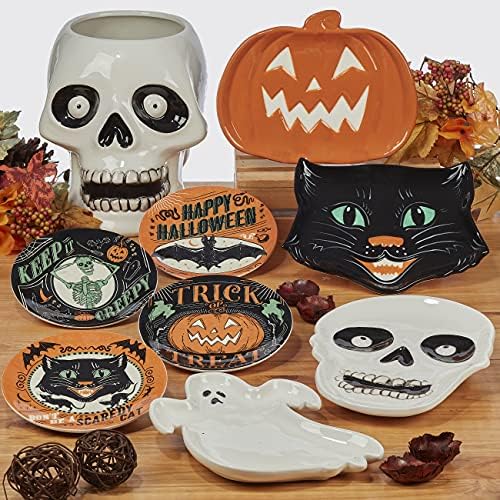 Adorable 6 CanapeLuncheon Plate Set with Assorted Designs