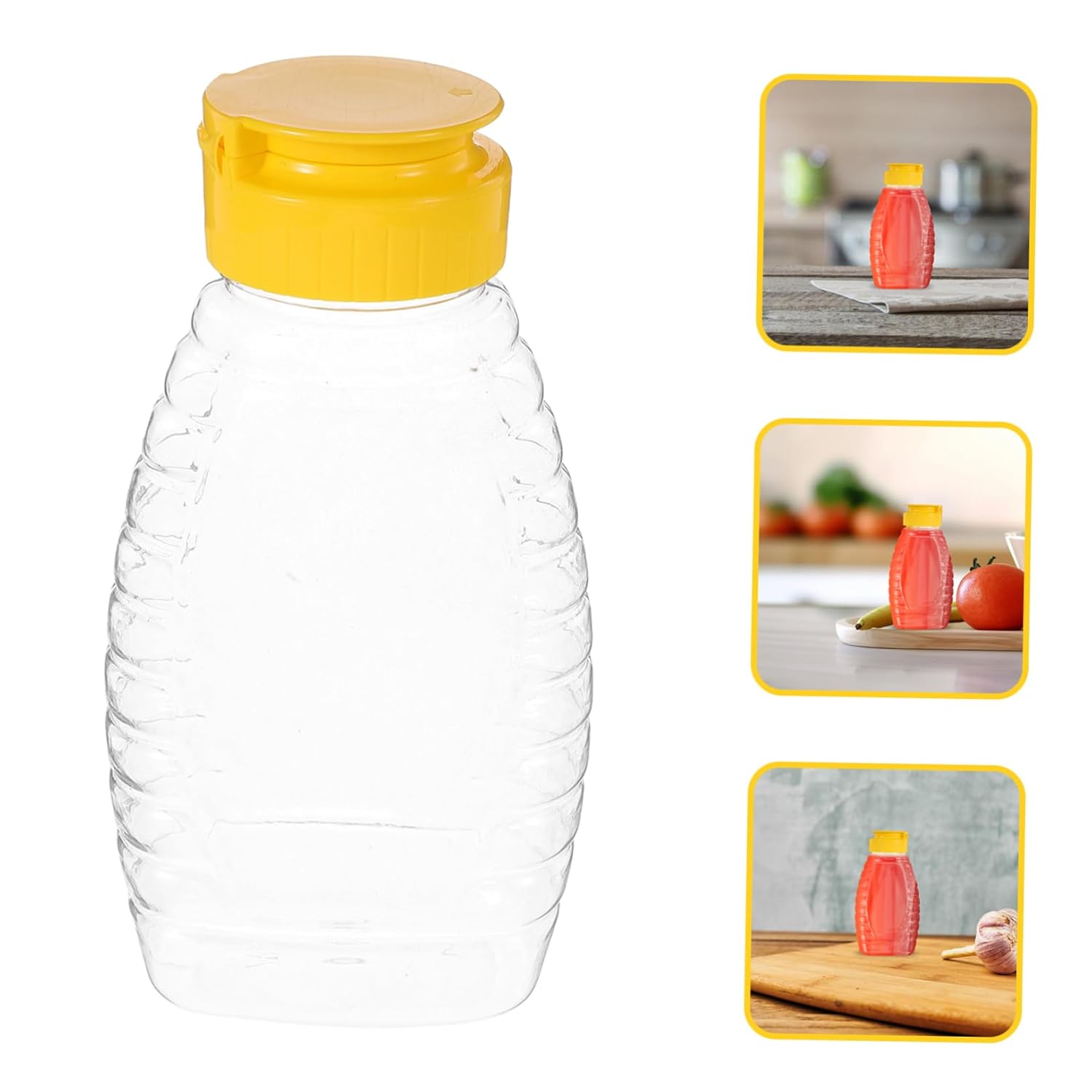 HANABASS 2-Piece Honey Squeeze Bottle Dispenser 180ML