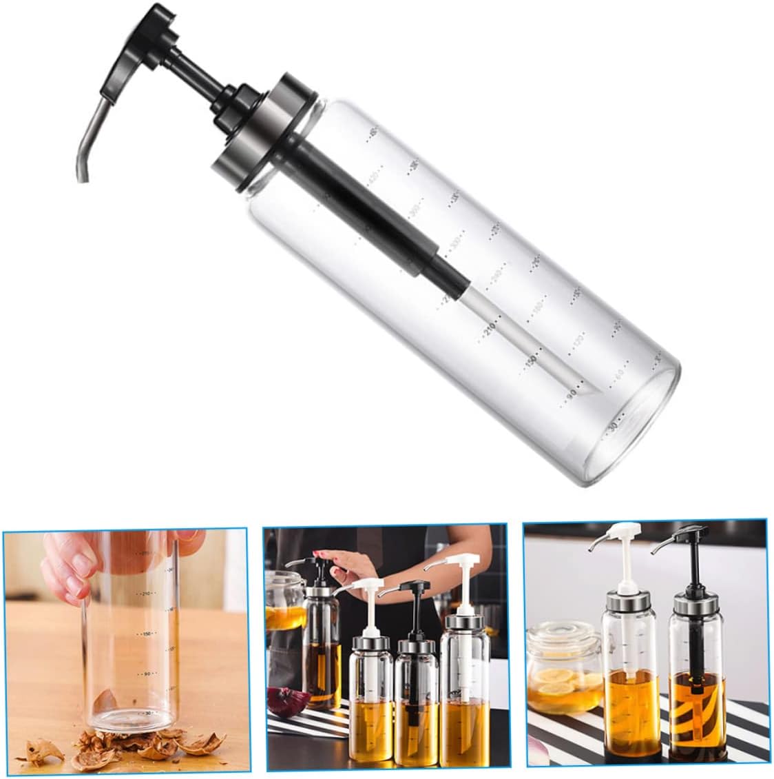 Adjustable Honey Dispenser Bottle - 500ml Capacity for Unique Flavors